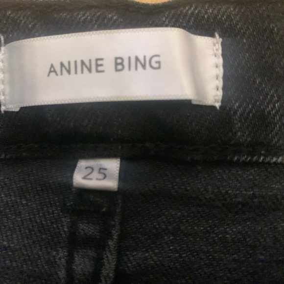 Anine Bing black Lara denim flare jeans - Picture 5 of 6